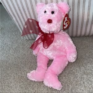 Ty Beanie Babies “My Sweet” pink bear, EUC with ear tag